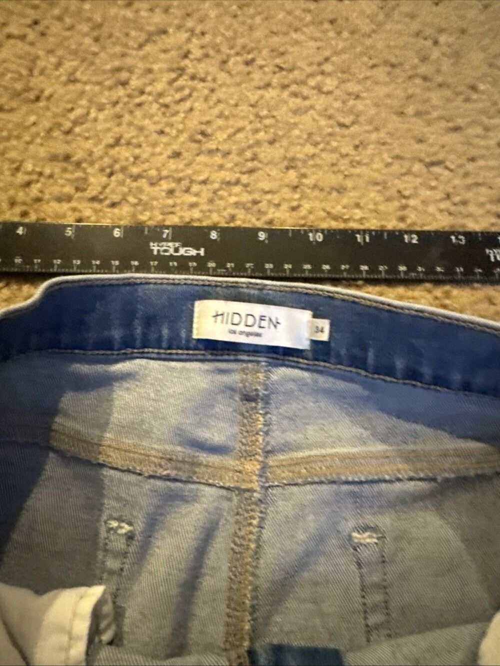 Hidden Womens Size 34 Blue Denim High Rise Jeans - Picture 9 of 15
